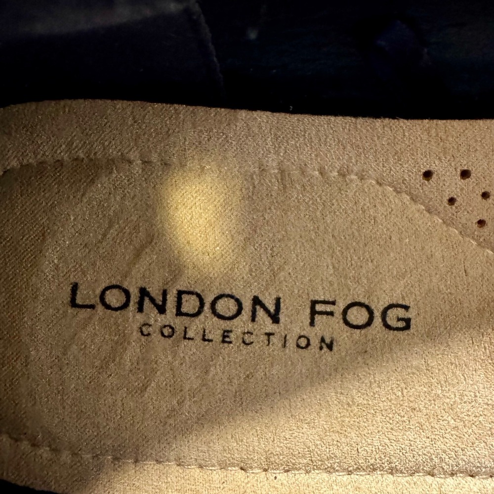 Navy ballet flats silver buckle toe. London Fog Collection‎ 7 EUC - Picture 6 of 8